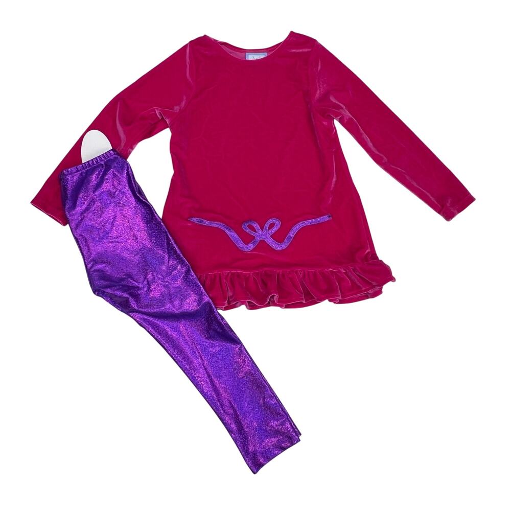 NWT Color Works Size 6 Bow Top and Sparkly Legging